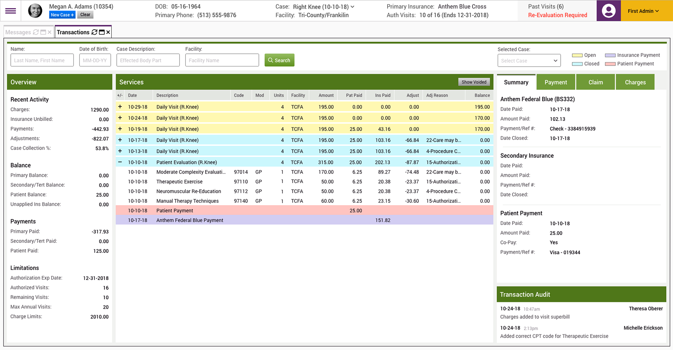 Billing Transactions